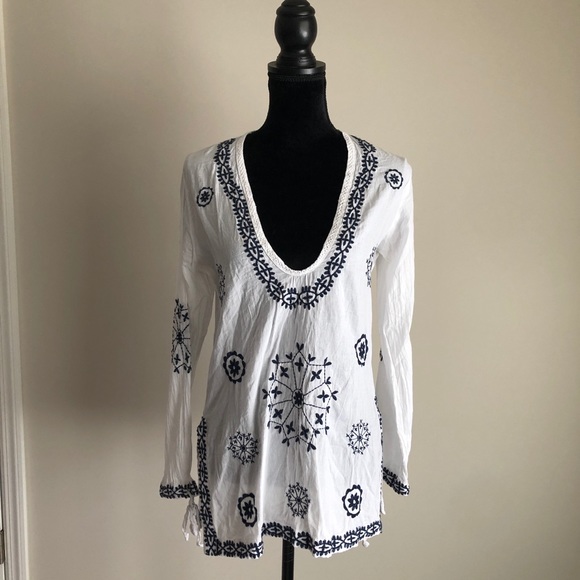 Ocean drive embroidered tunic medium - Picture 1 of 14